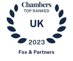 Chambers Top Ranked 2023 - UK - Fox & Partners
