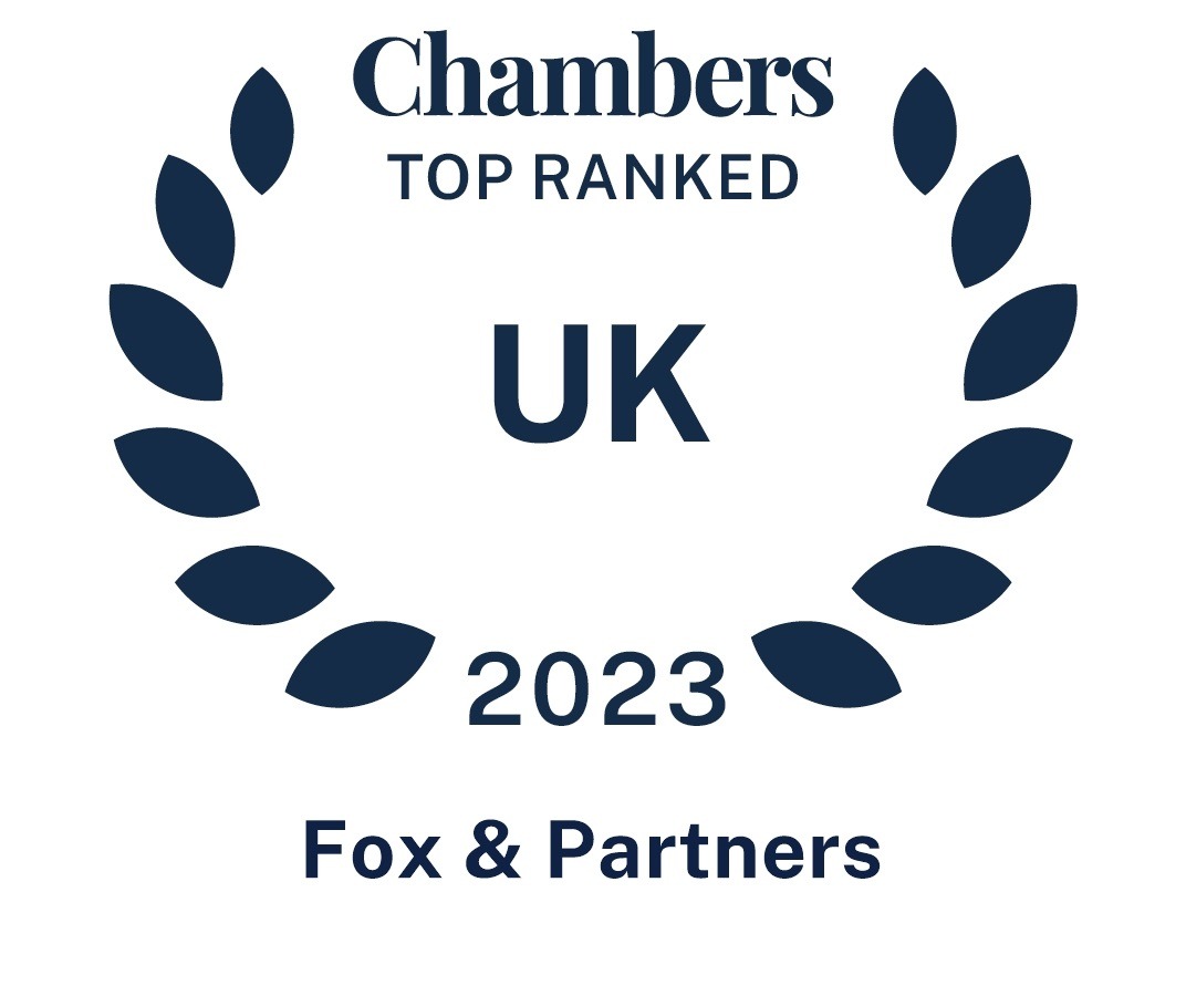 Chambers Top Ranked 2023 - UK - Fox &amp; Partners